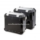Panniers Black (Left + Right Bags) for R1200GS R1250GS 2013-2025 (WC) LOCKS + MOUNTS